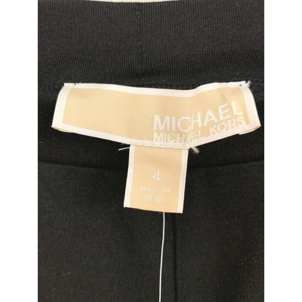 ￼Michael Kors basics skinny leg leggings pants black size 4 NWT $130